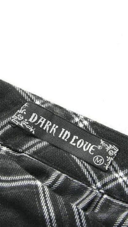 Naughty Kitten Clothing  Tartan & Starr Punk Skirt  Close Up View Gothic Alternative Women's fashion