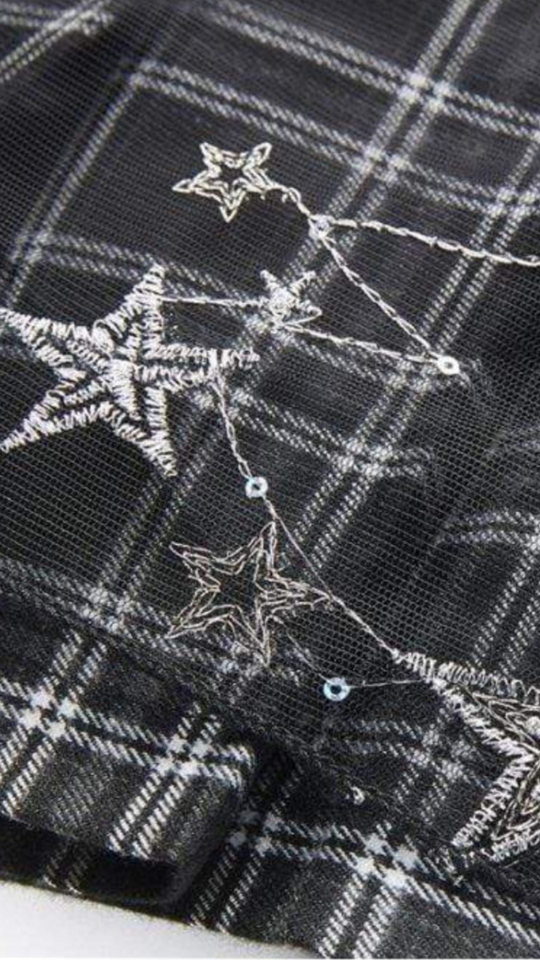 Naughty Kitten Clothing  Tartan & Starr Punk Skirt  Close Up View Gothic Alternative Women's fashion