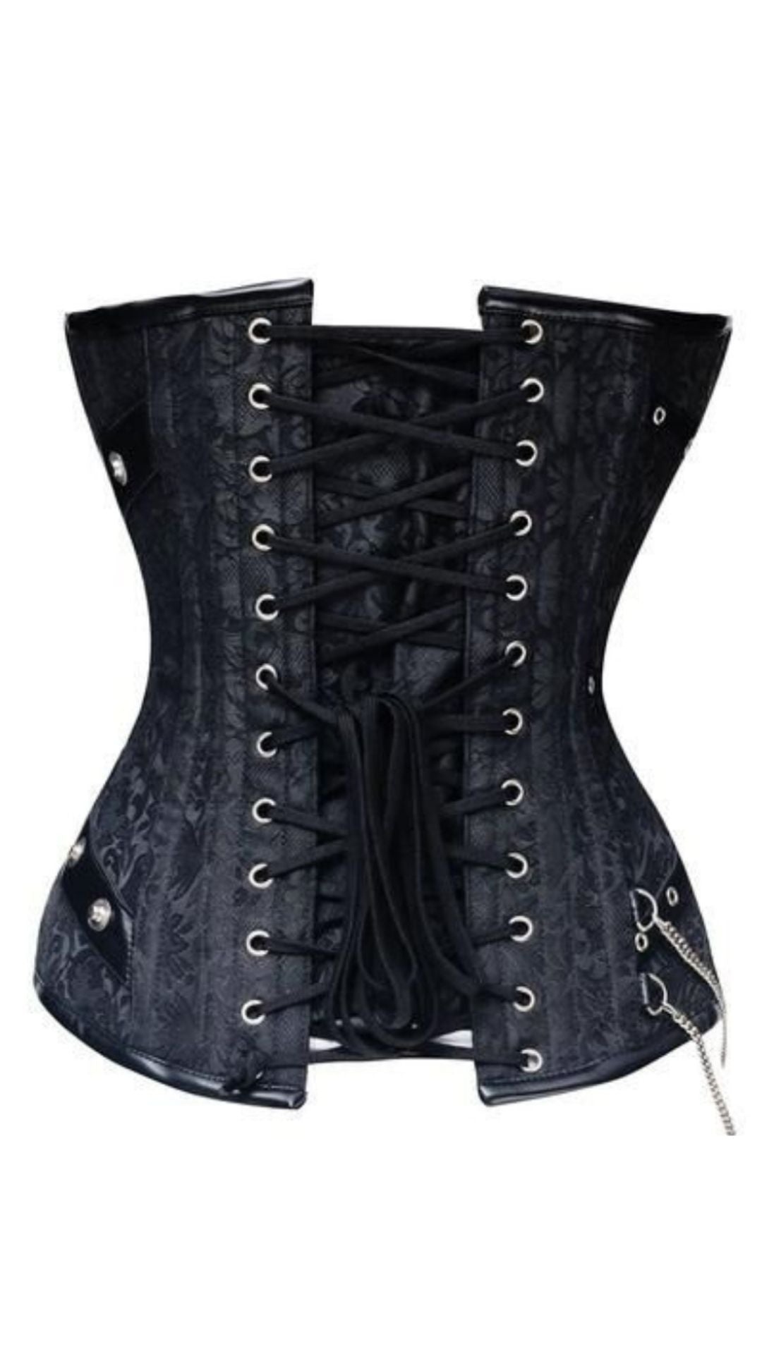 Naughty Kitten Tempest Brocade Premium Corset Rear View