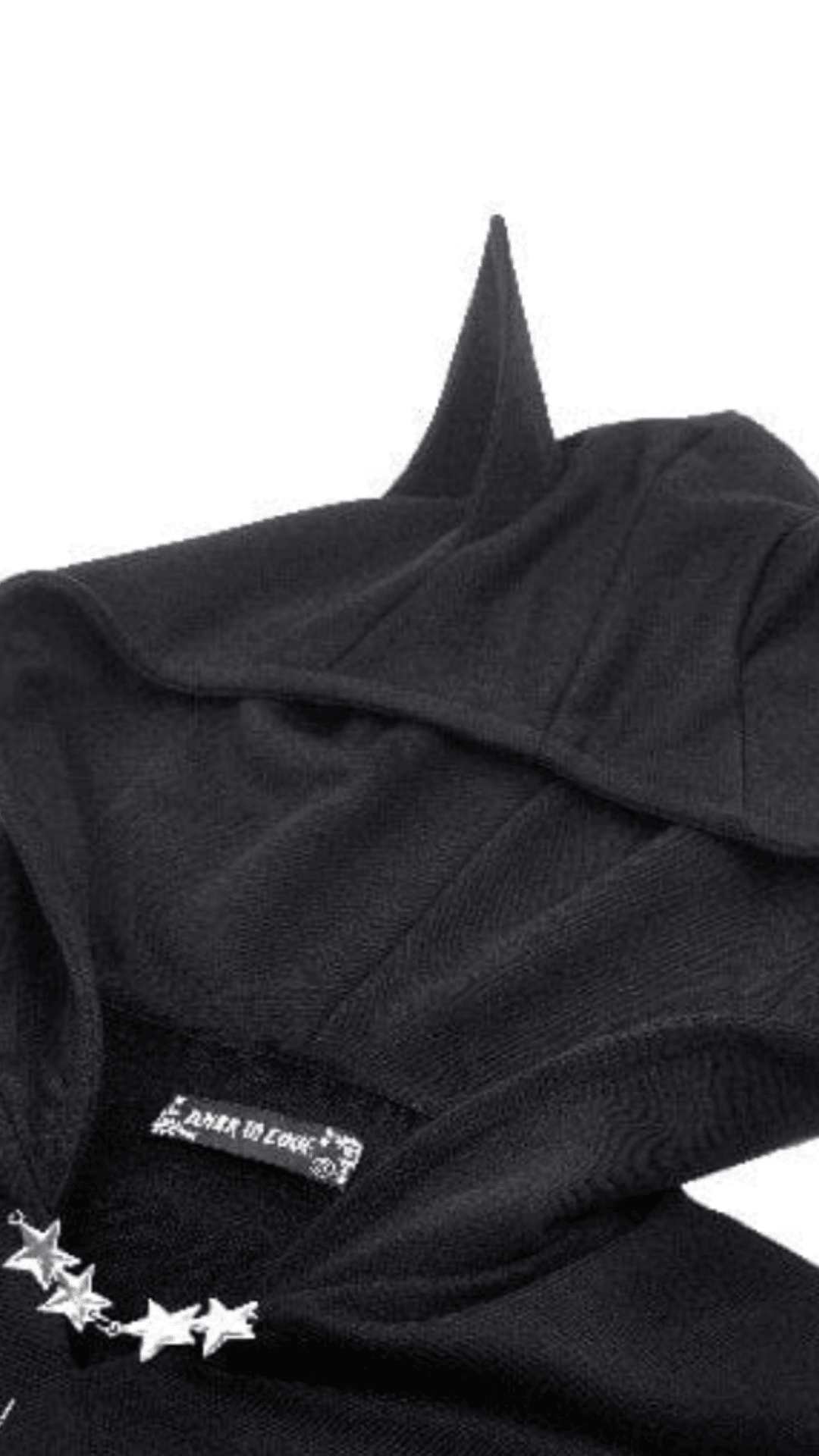 Naughty Kitten Clothing The Midnight Mischief Bat Hoodie Front View Women's Alternative Gothic Wear