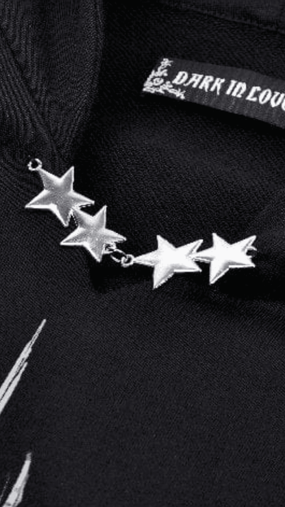 Naughty Kitten Clothing The Midnight Mischief Bat Hoodie Front View Women's Alternative Gothic Wear