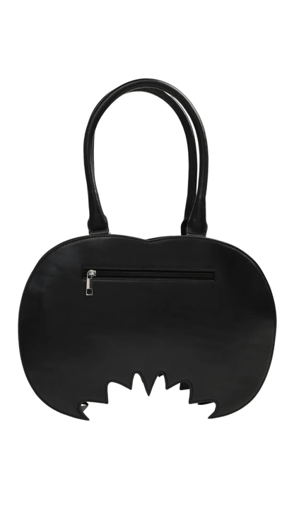 Naughty Kitten Clothing The Purple Bat Wing Bag Rear View Alternate Gothic Fashion Accessories