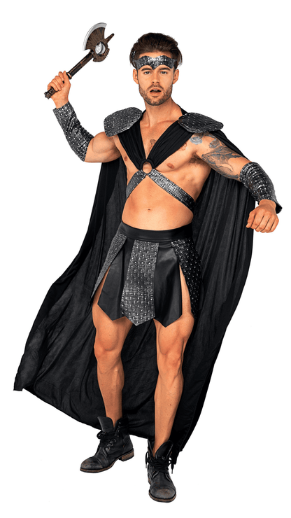 Naughty Kitten Clothing Valiant Gladiator Costume Front View Halloween Couple lCostume