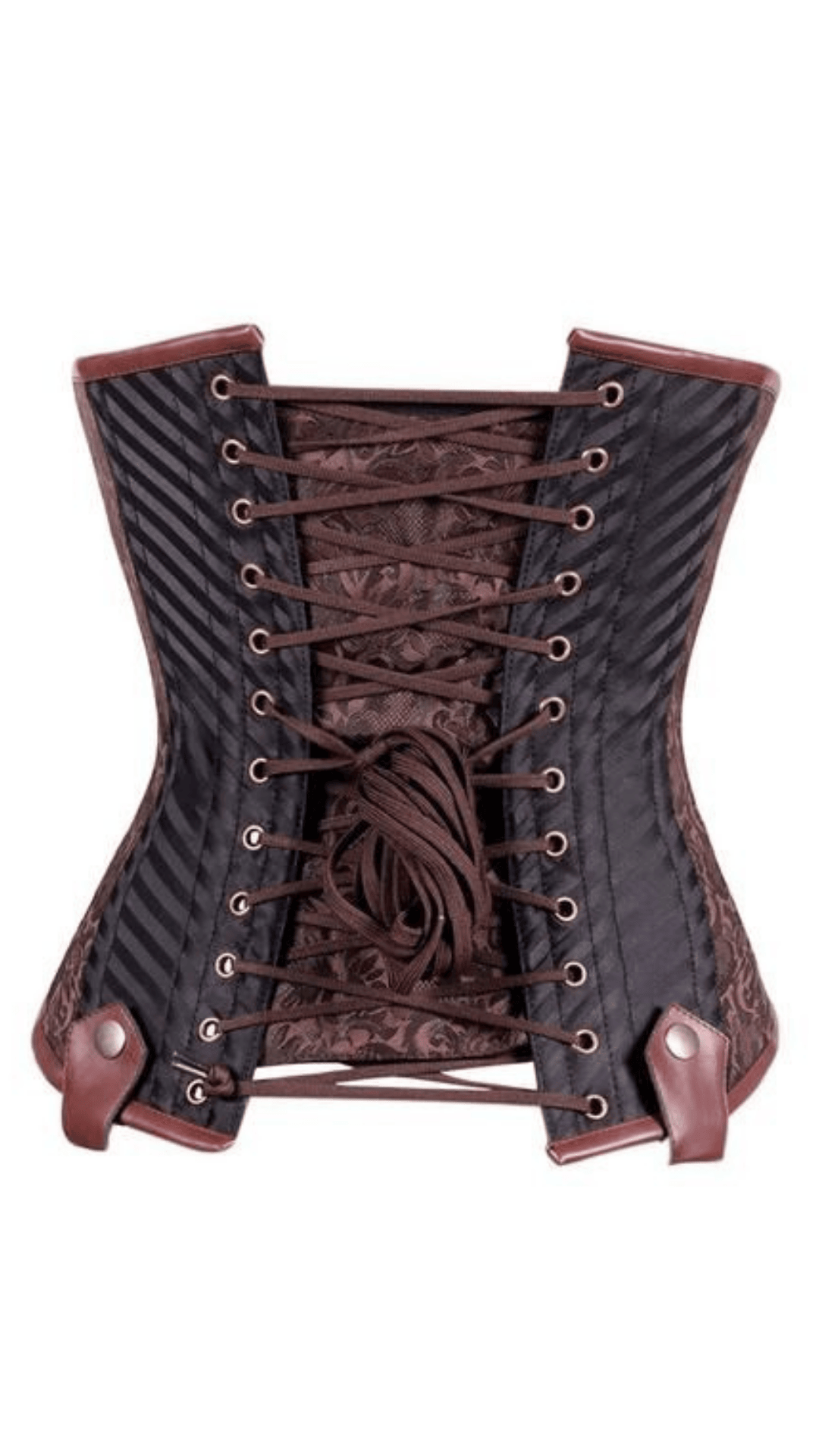 Naughty Kitten Clothing Vera Steampunk Underbust Corset Rear View