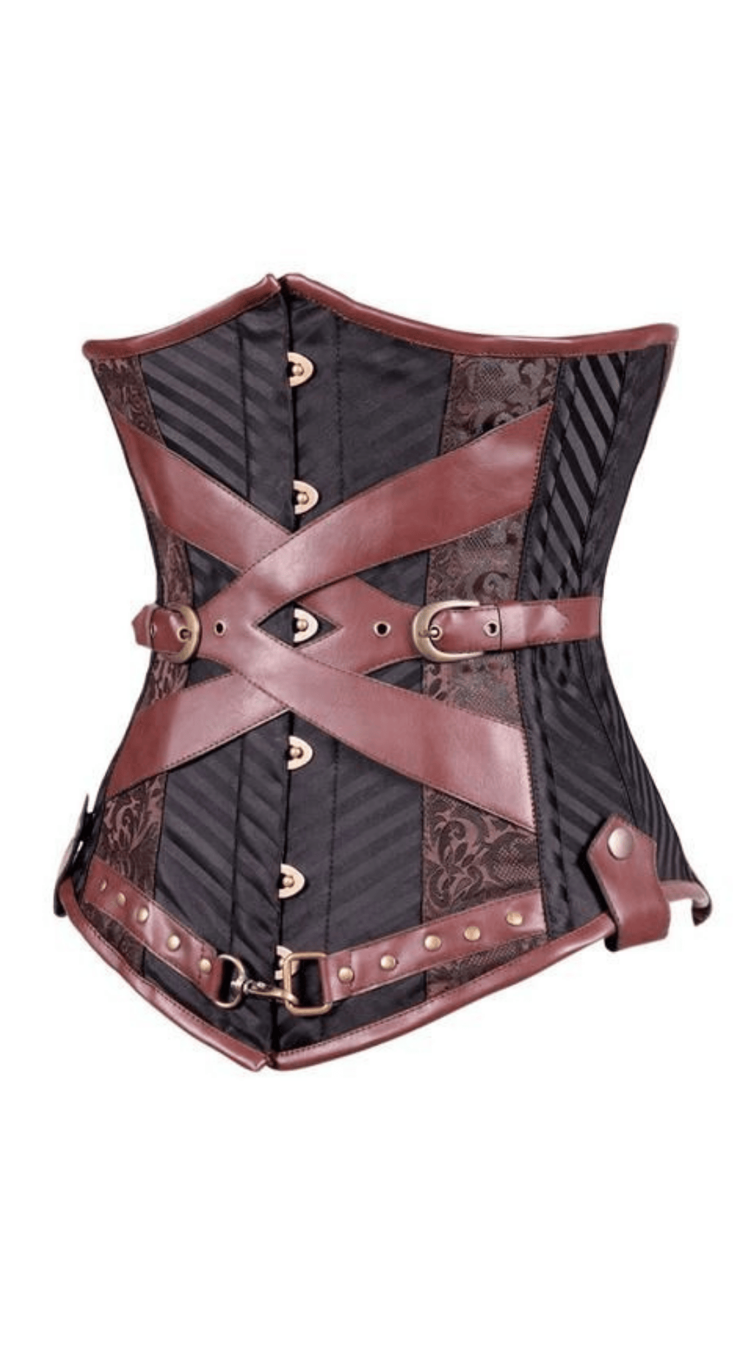 Naughty Kitten Clothing Vera Steampunk Underbust Corset Side View