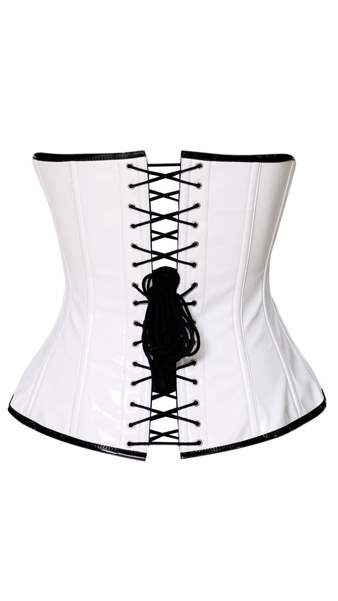 Naughty Kitten Veronica PVC Contour Corset Rear View