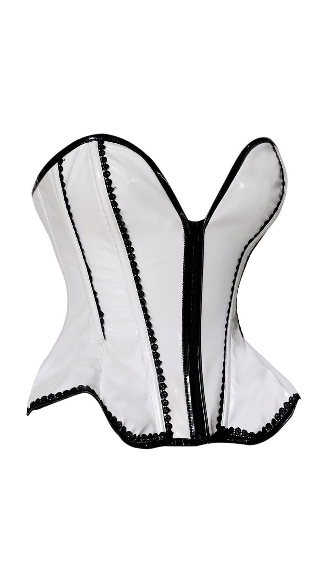 Naughty Kitten Veronica PVC Contour Corset Side View
