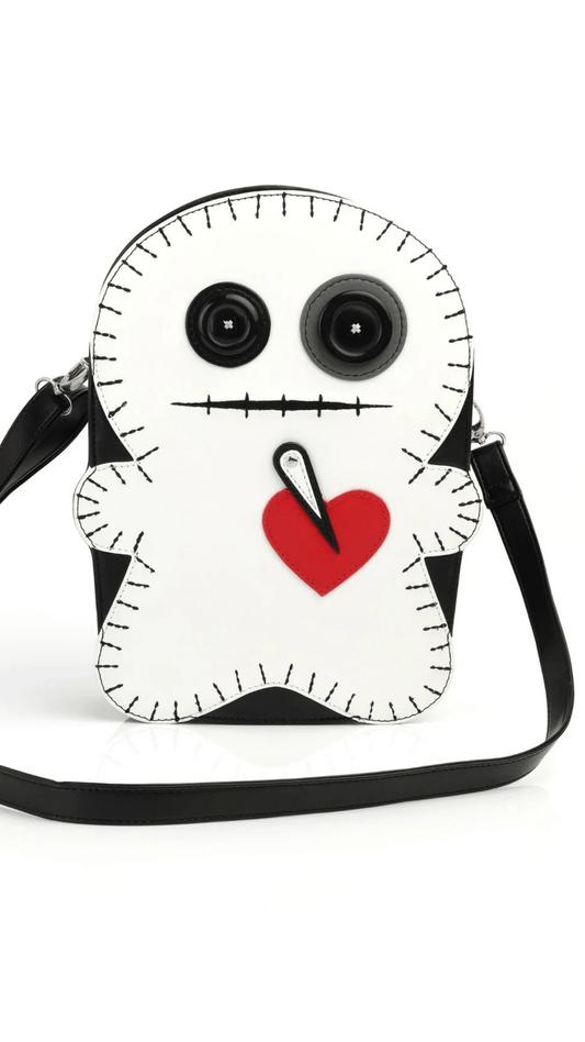 Naughty Kitten Clothing Voodoo Doll Crossover Bag Front View Accessories