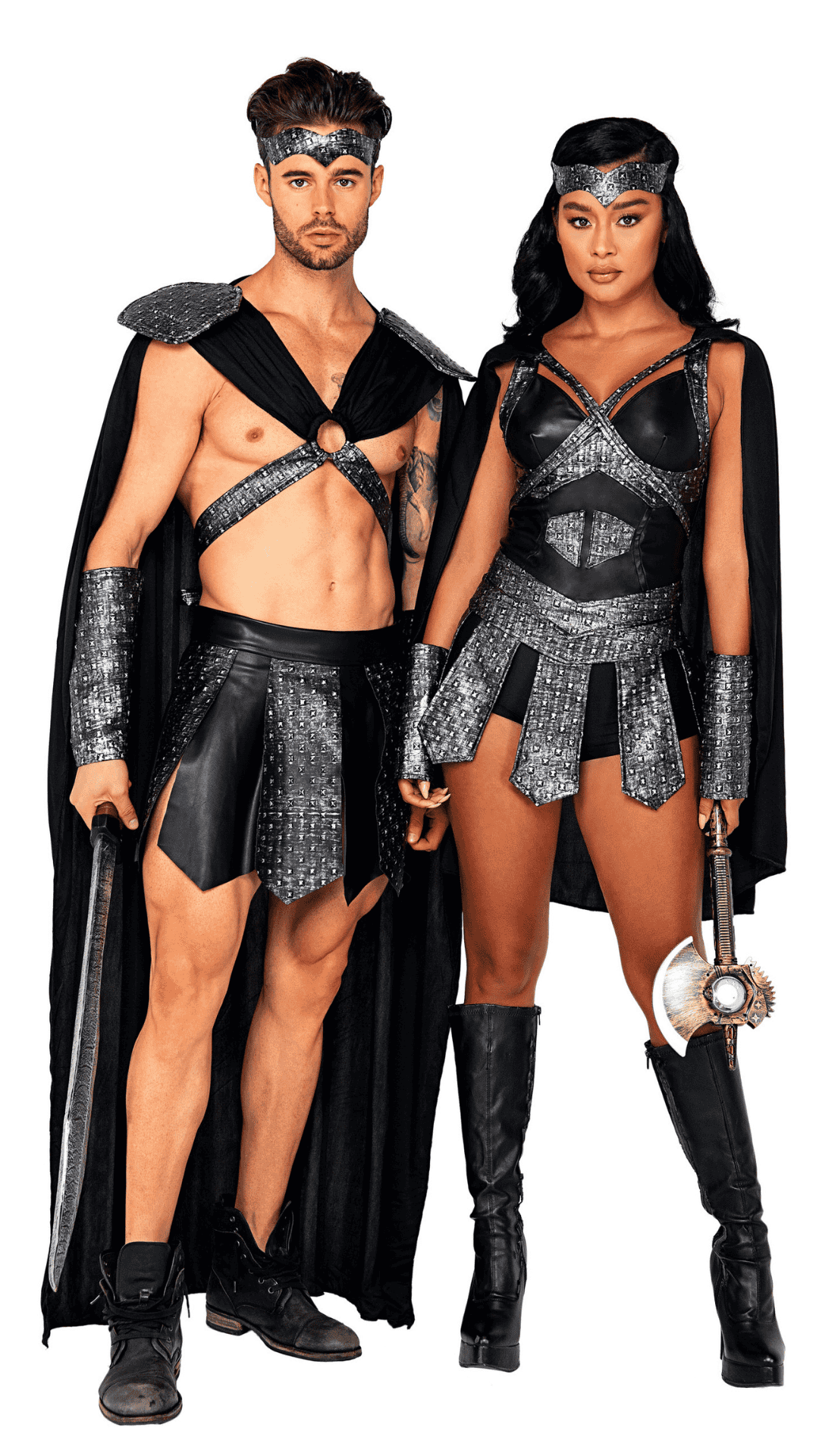 Naughty Kitten Clothing Warrior Princess Costume Front View Halloween Costume