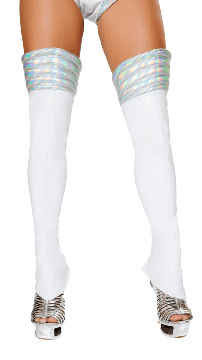 Naughty Kitten Costume Accessories White Space Girl Leggings Front View
