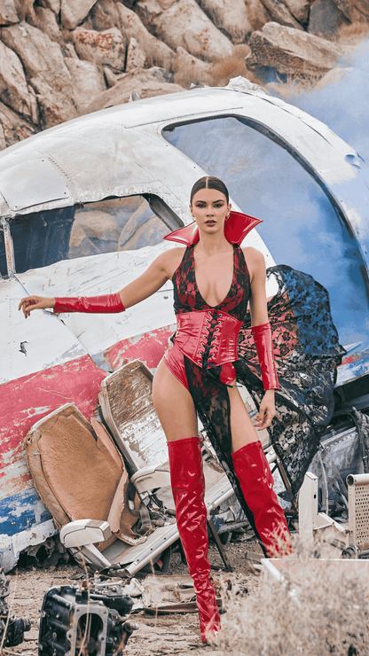 Naughty Kitten Clothing Wicked Vampire Costume Front View Halloween Costume