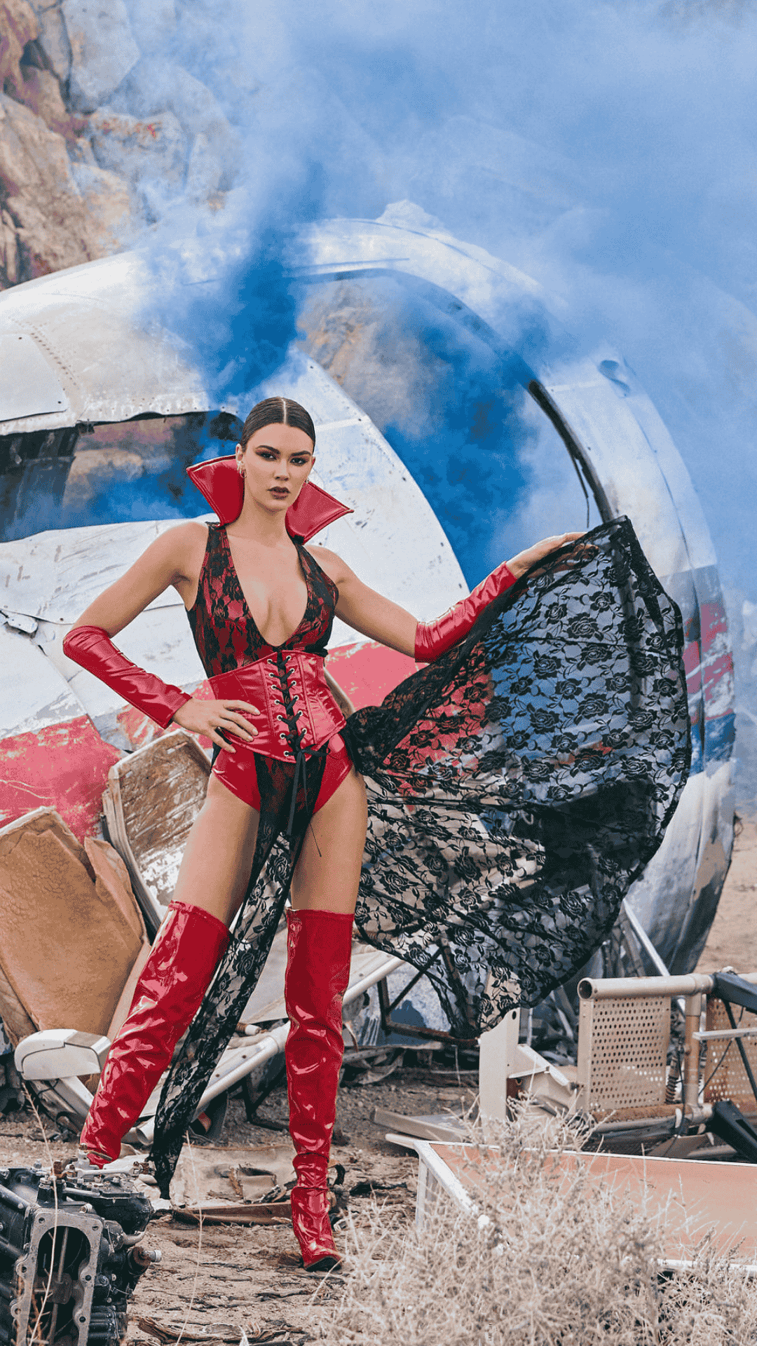 Naughty Kitten Clothing Wicked Vampire Costume Front View Halloween Costume