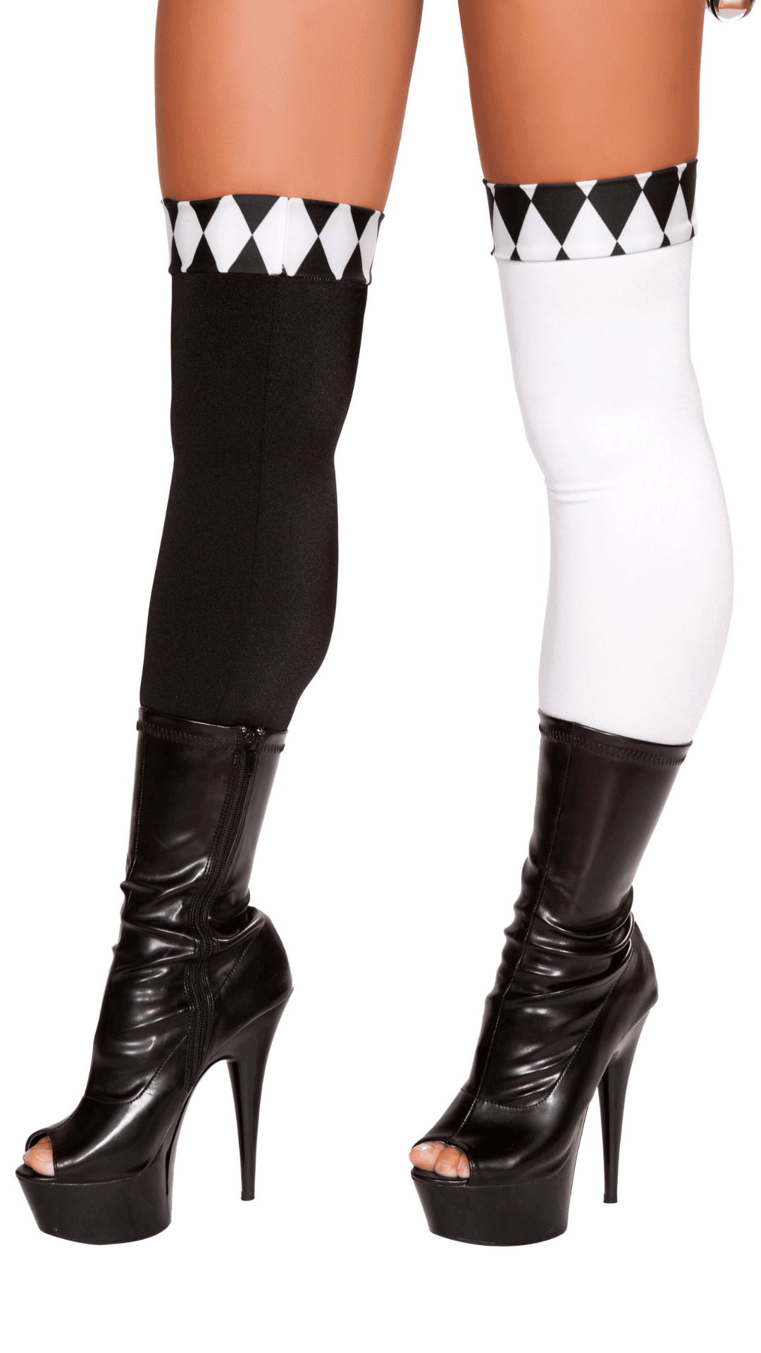 Naughty Kitten Costume Accessories Wicked Jester Stockings Front View