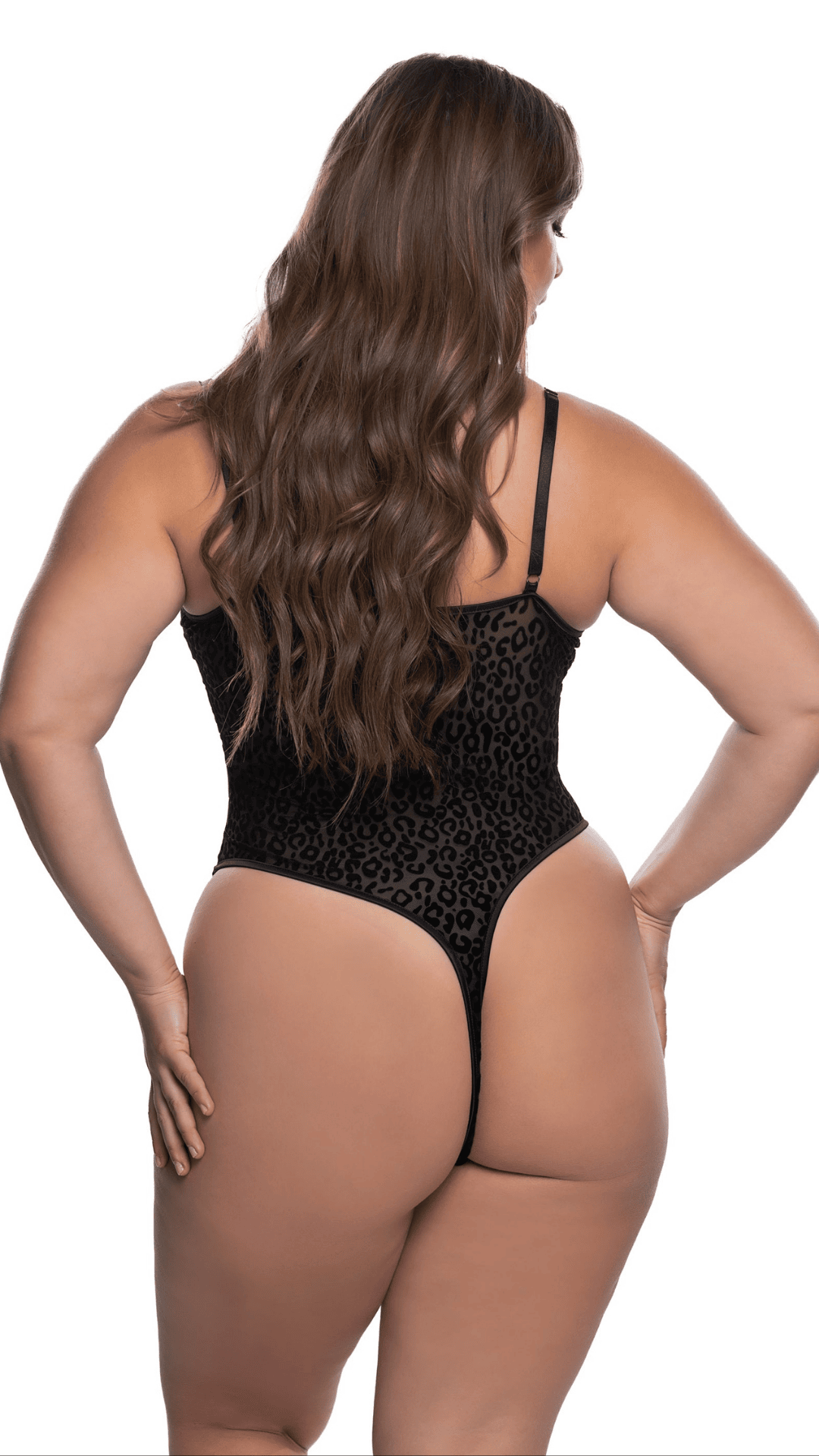 Naughty Kitten Clothing Wild Thing Teddy Rear View Women's Plus Size Lingerie
