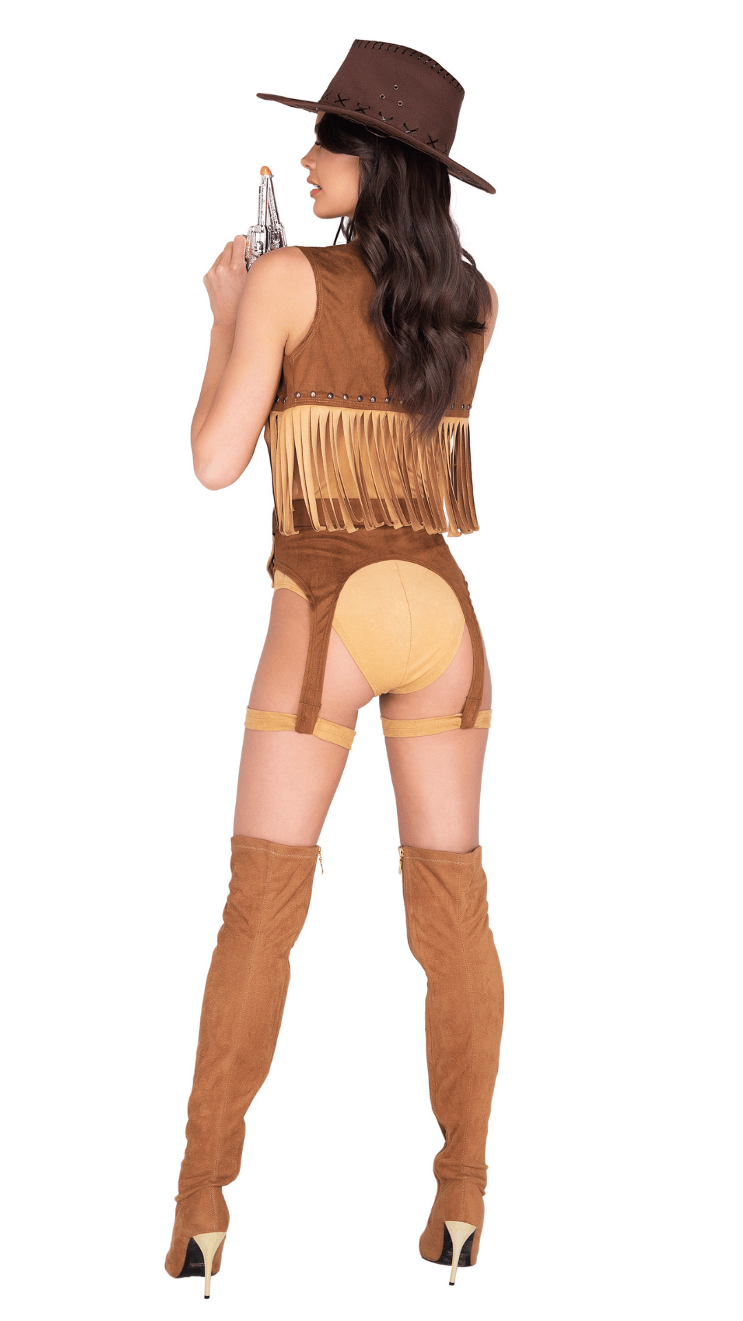 Naughty Kitten Clothing Wild Western Babe Costume Rear View Halloween Clothing