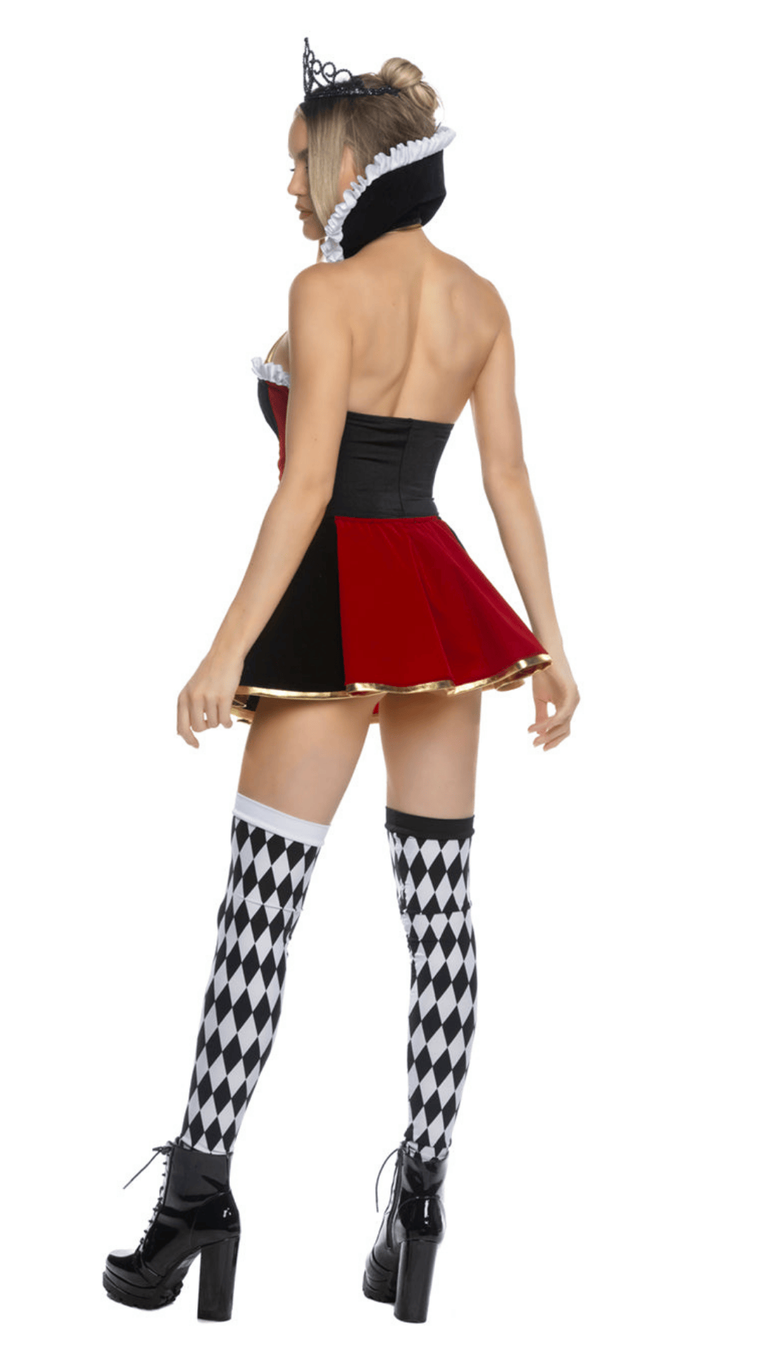 Naughty Kitten Clothing Wonderland Queen Costume Rear View women's Halloween Costume