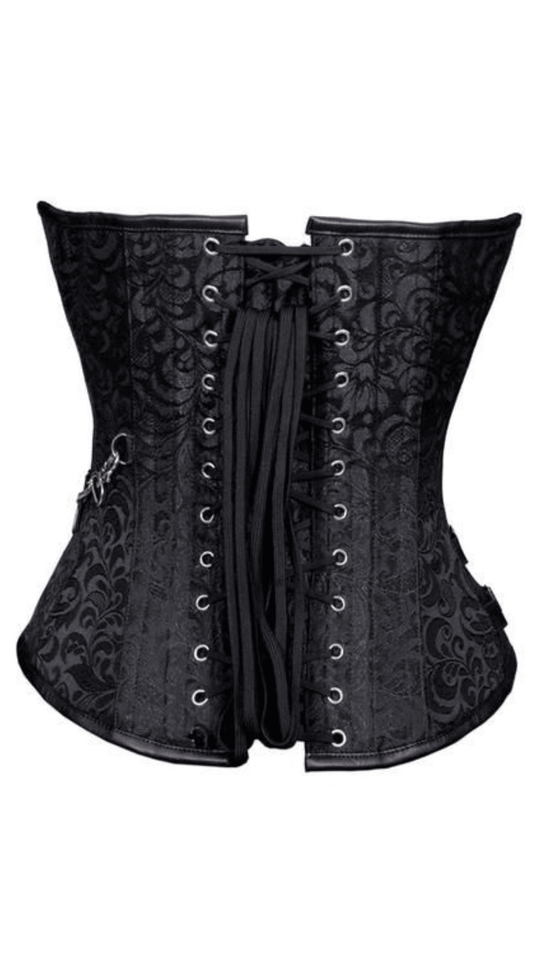 Naughty Kitten Clothing Zara Gothic Brocade Corset Rear View