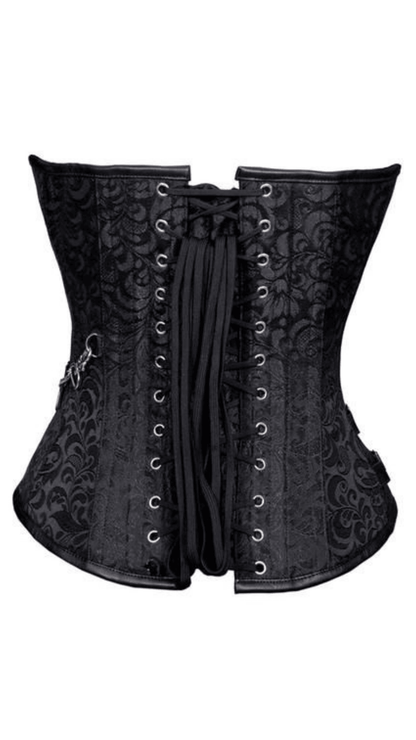 Naughty Kitten Clothing Zara Gothic Brocade Corset Rear View