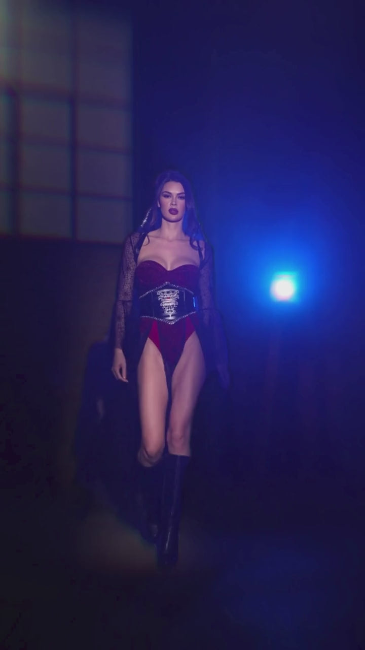 Naughty Kitten Clothing Black Widow Costume Front View Halloween Costume Video