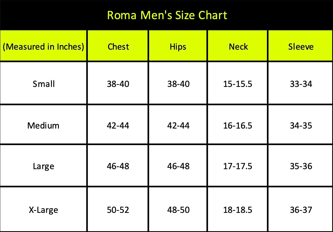 Naughty KItten Mens Size Chart